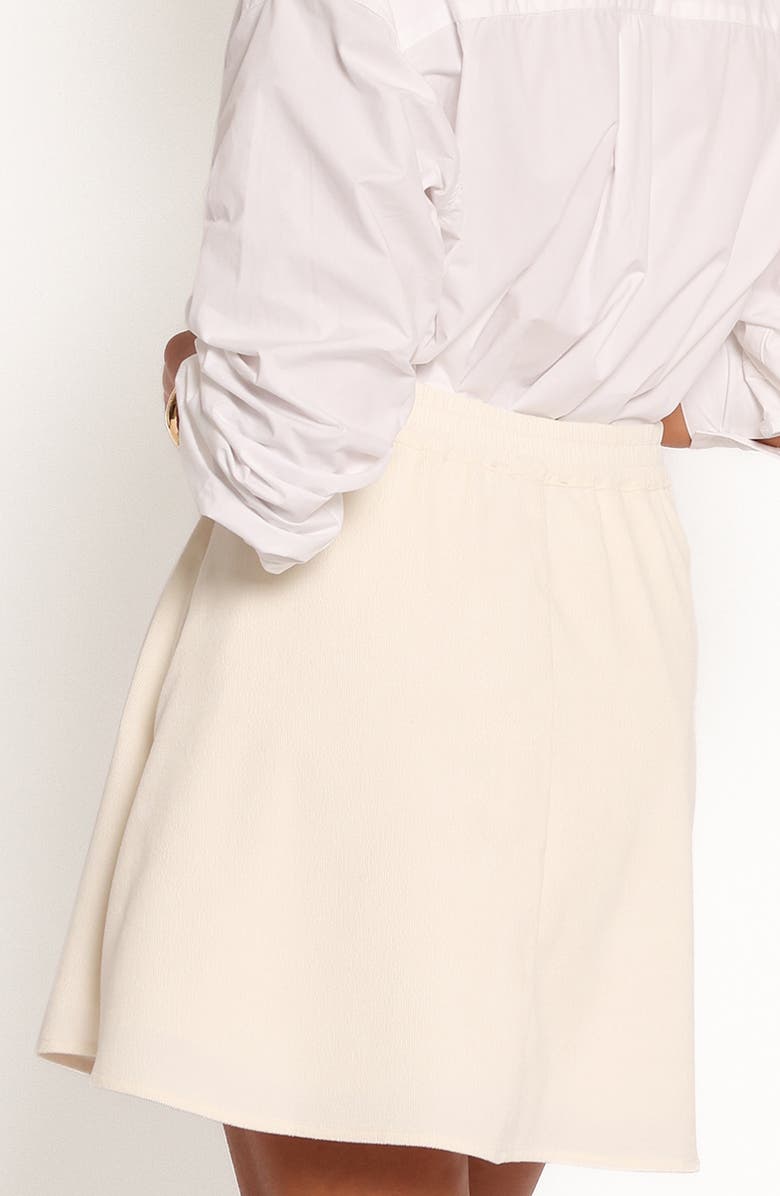 Petal & Pup Tammy Corduroy A-Line Miniskirt, Alternate, color, Cream
