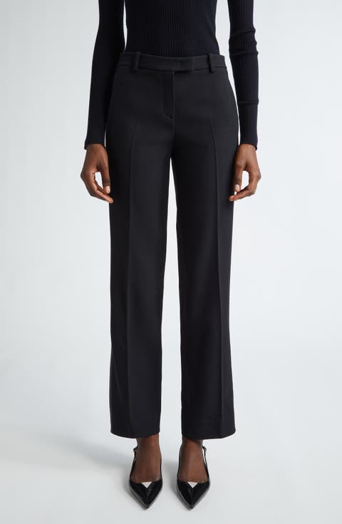 パンツ Michael Kors FW23 Chain belt pants (MF330HK99G 001) Crepe Wide-Leg Pants | Michael Kors [US]