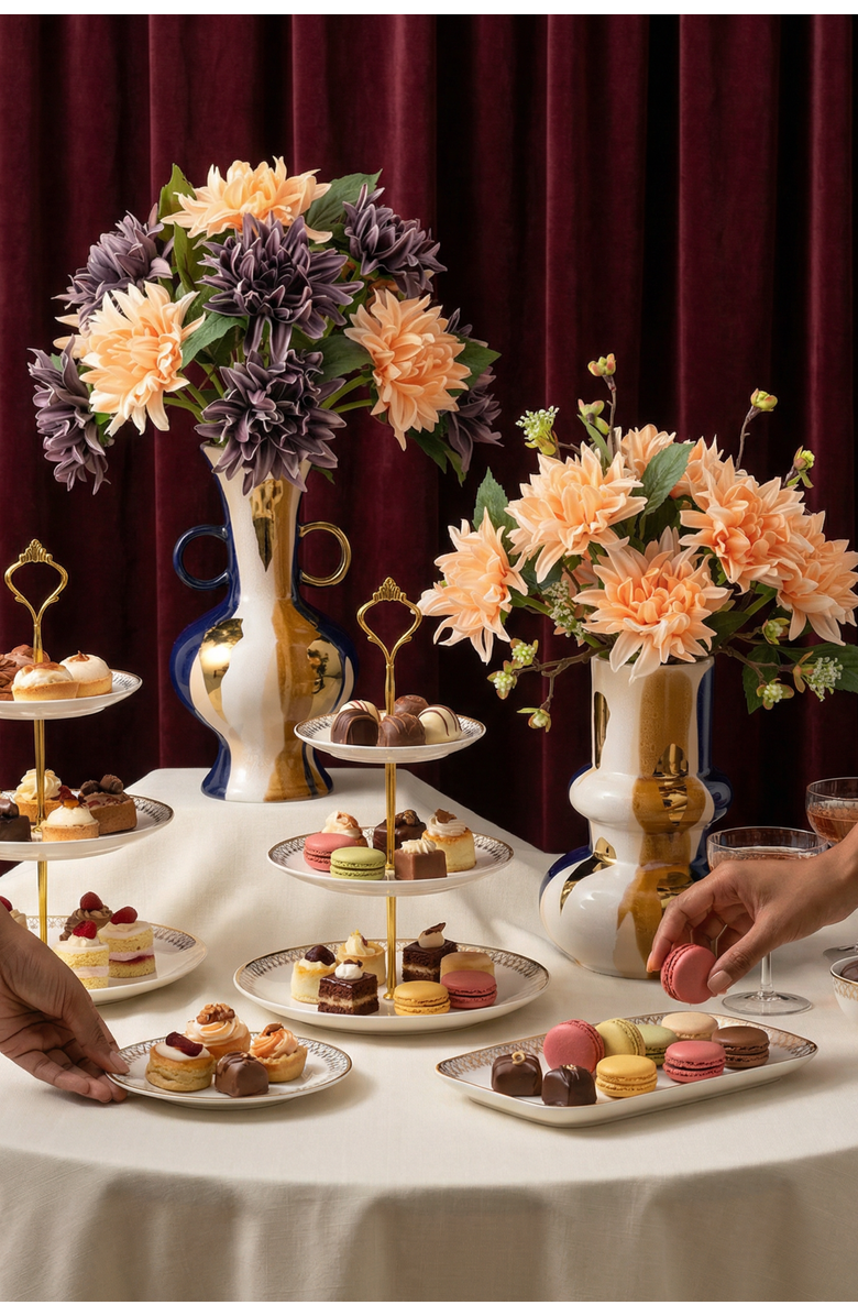 CocoBella Atelia Riva RealTouch Dahlia Arrangement, Alternate, color, Purple