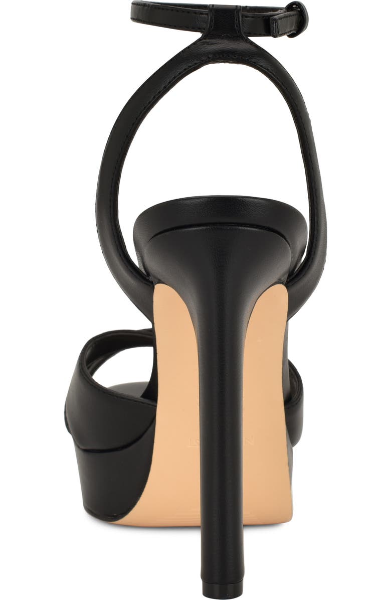 Nine West Wilda Ankle Strap Platform Sandal, Alternate, color, Black