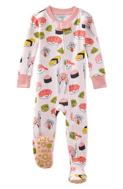 Cruz One-Piece Organic Cotton Footie Pajamas (Baby)
