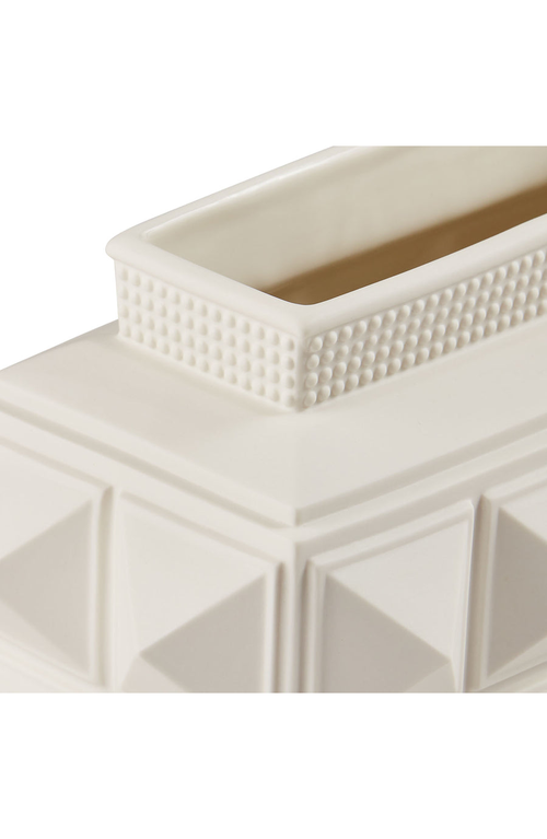 Jonathan Adler Charade Ceramic Table Vase In White