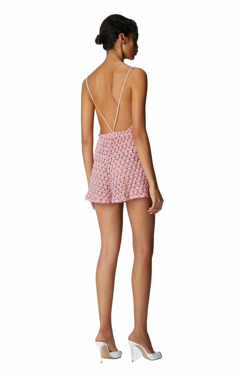 Missoni Short Jumpsuit In Lace With Open Back, Alternate, color,