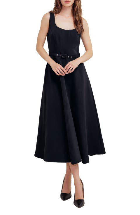 Sleeveless A-Line Dress