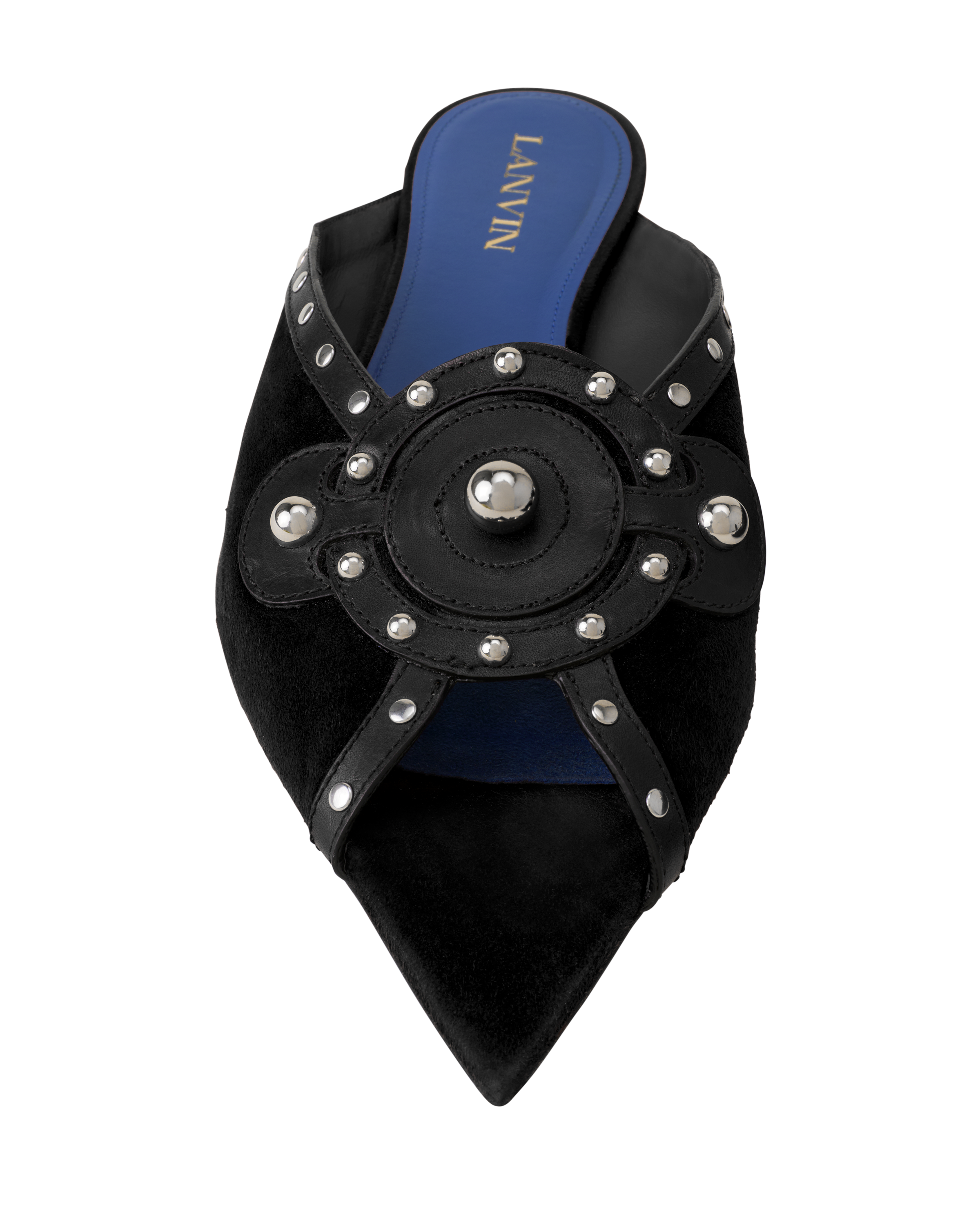 Lanvin Eclipse Arch Flat Mule, Alternate, color, Black