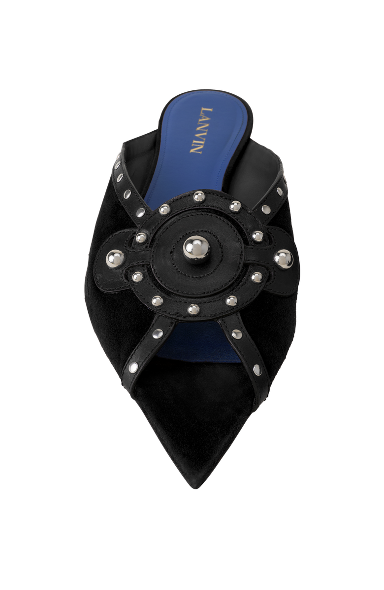 Lanvin Eclipse Arch Flat Mule, Alternate, color, Black