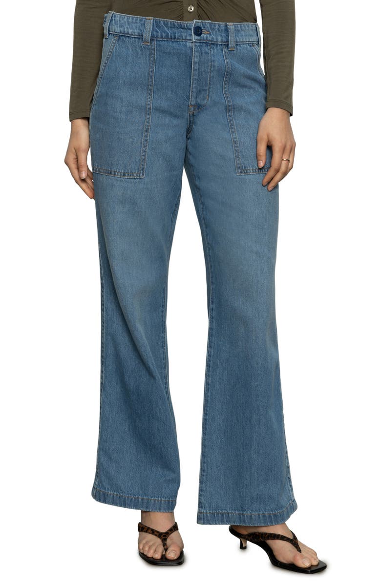 Sanctuary Wide Leg Jeans, Alternate, color,