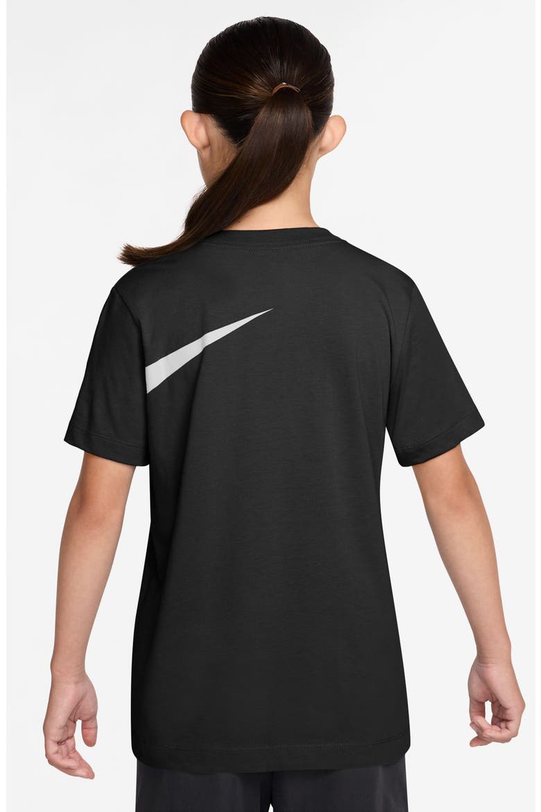 Kids' Sportswear Club Energy Cotton Graphic T-Shirt, Alternate, color, BLACK