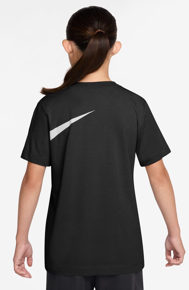 Nike Kids
 Sportswear Club Energy Cotton Graphic T-Shirt, Alternate, color, Black