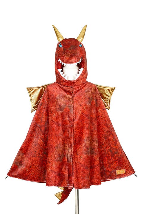 Red Dragon Costume Cape for Kids