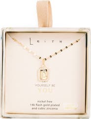 Leith Initial Pendant Necklace