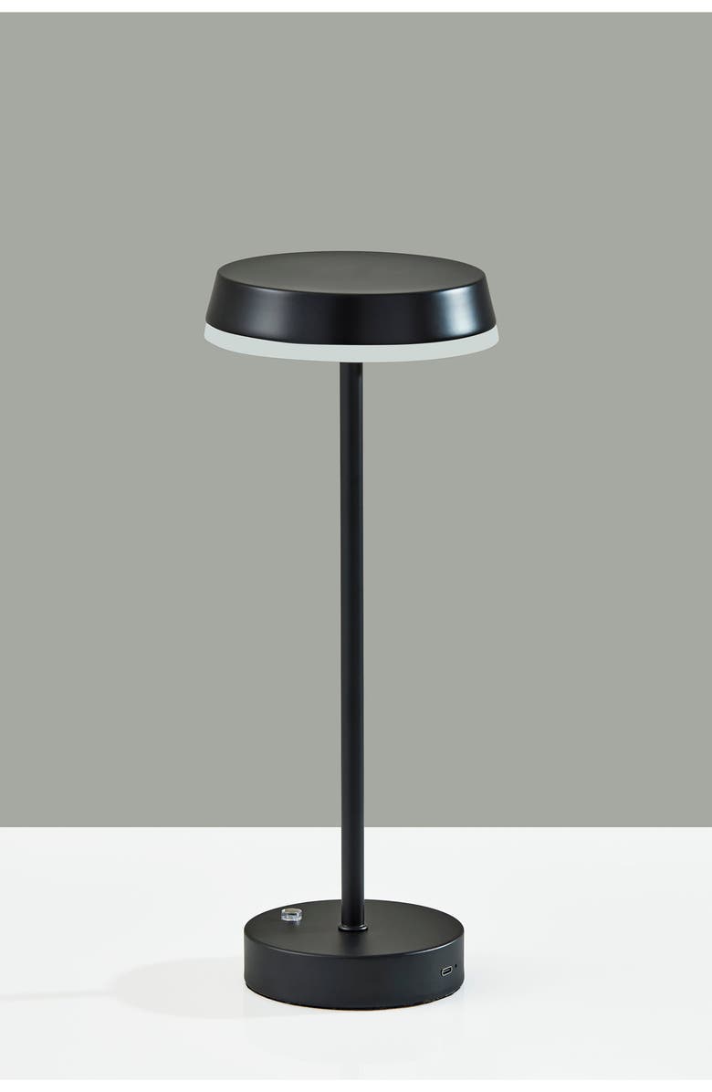 ADESSO LIGHTING Tommy Cordless LED Lamp, Alternate, color, Black