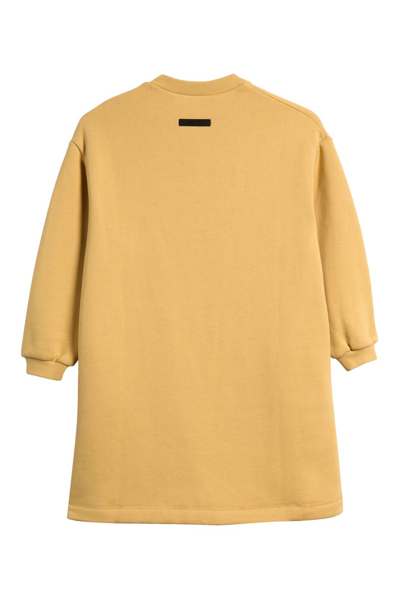 Kids' Crewneck Long Sleeve Sweatshirt Dress, Alternate, color, AMBER