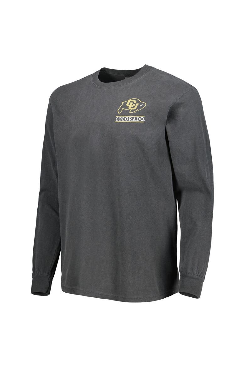 Men's Black Colorado Buffaloes Circle Campus Scene Long Sleeve T-Shirt, Alternate, color, Black