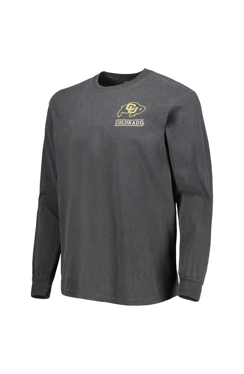 IMAGE ONE Men's Black Colorado Buffaloes Circle Campus Scene Long Sleeve T-Shirt, Alternate, color, Black