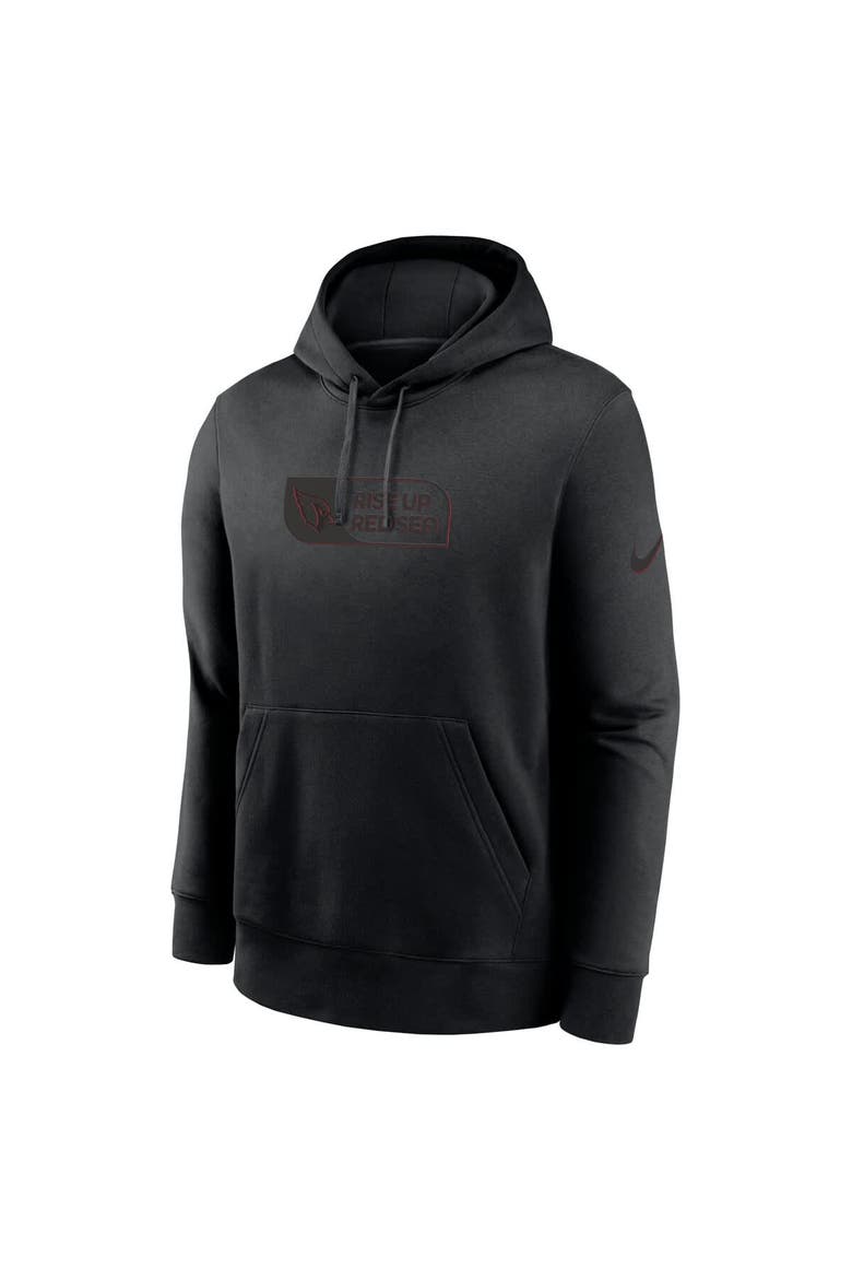 Men's Nike Black Arizona Cardinals Edge Pack French Terry Club Pullover Hoodie, Alternate, color, Black