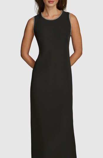 Donna Karan New York Rhinestone Trim Dress | Nordstrom