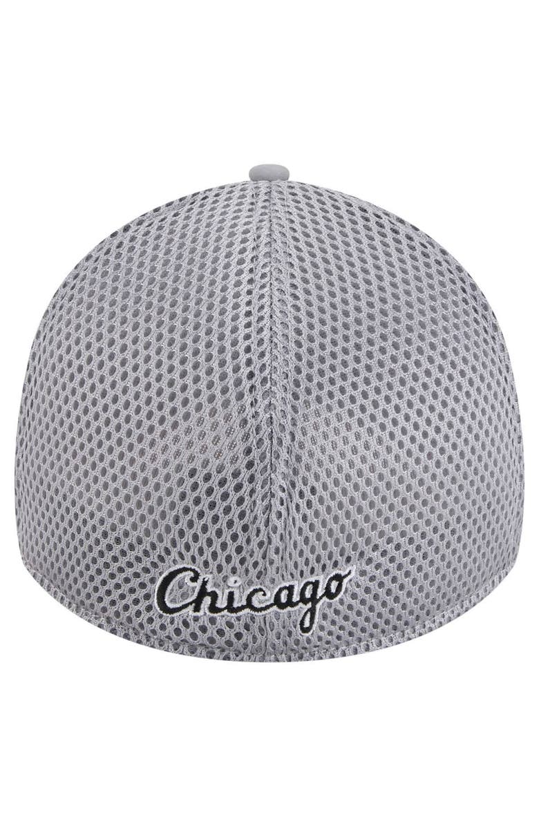 New Era Men's New Era Gray Chicago White Sox Linear 39THIRTY Flex-Fit Hat, Alternate, color, Gray