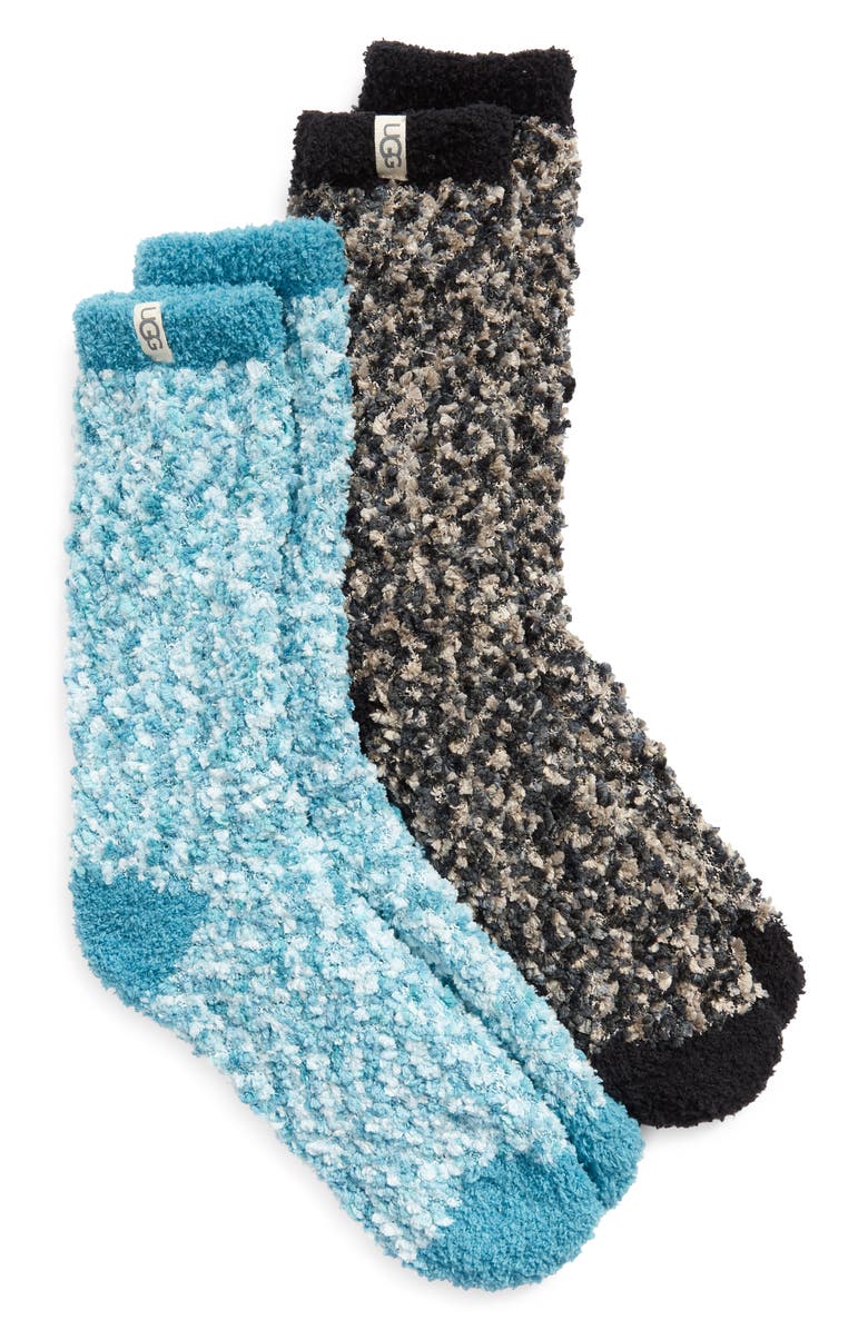UGG<sup>®</sup> Assorted 2-Pack Cozy Chenille Crew Socks, Main, color, 