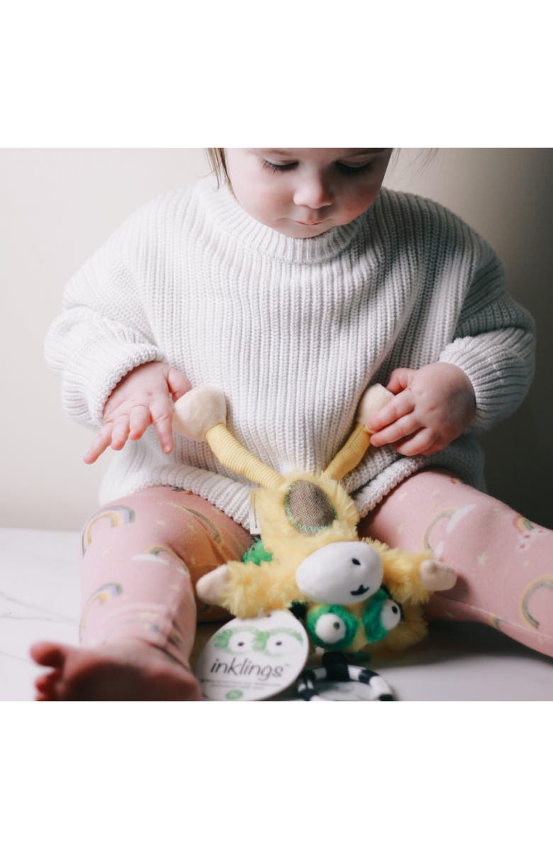 Inklings Baby Chime & See Attachable Hanging Activity Toy Marley The Horn Headed Monkey, Alternate, color, Multicolored