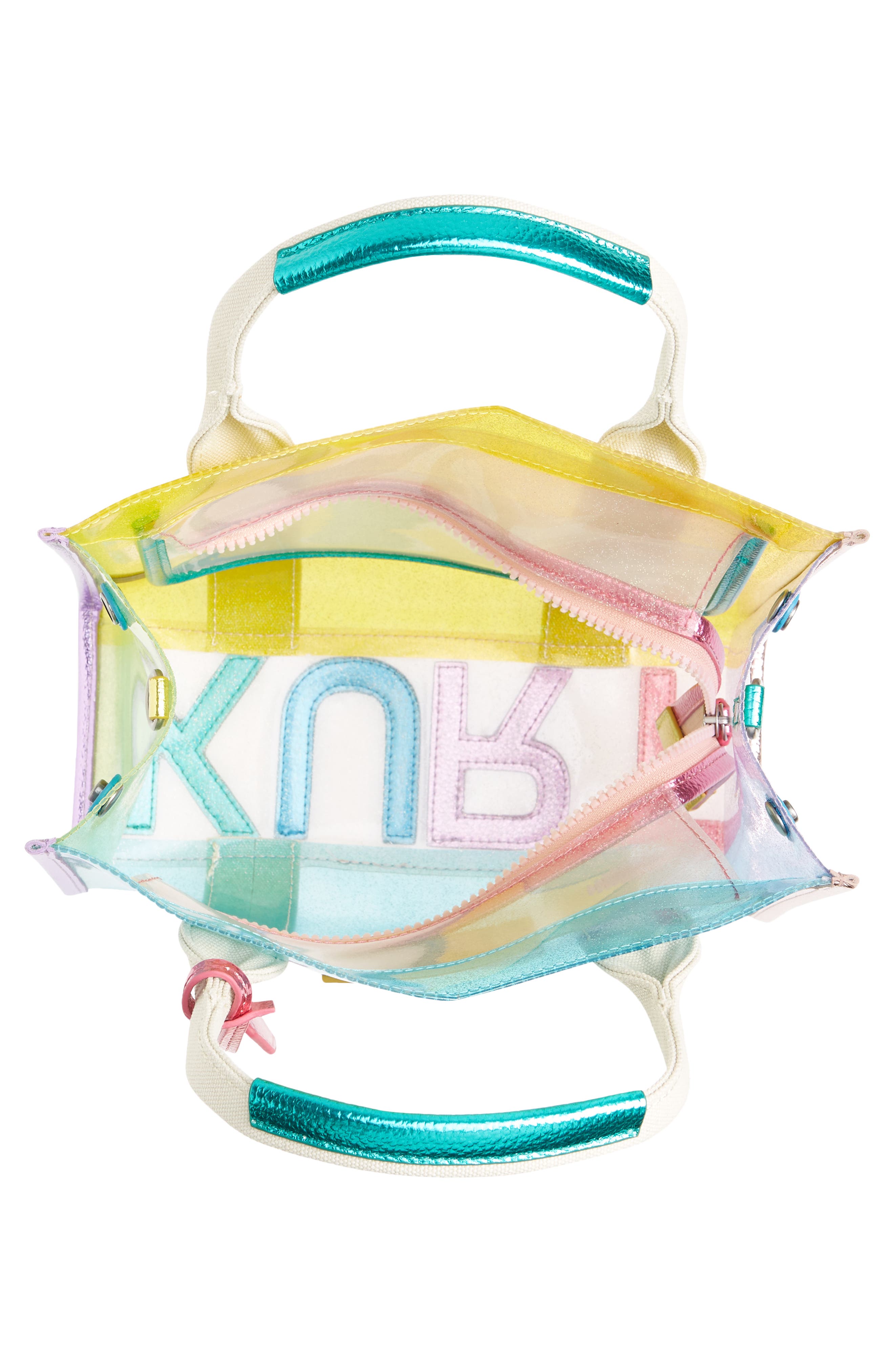 Kurt Geiger London Mini Southbank Vinyl Clear Tote, Alternate, color, Mult/Other