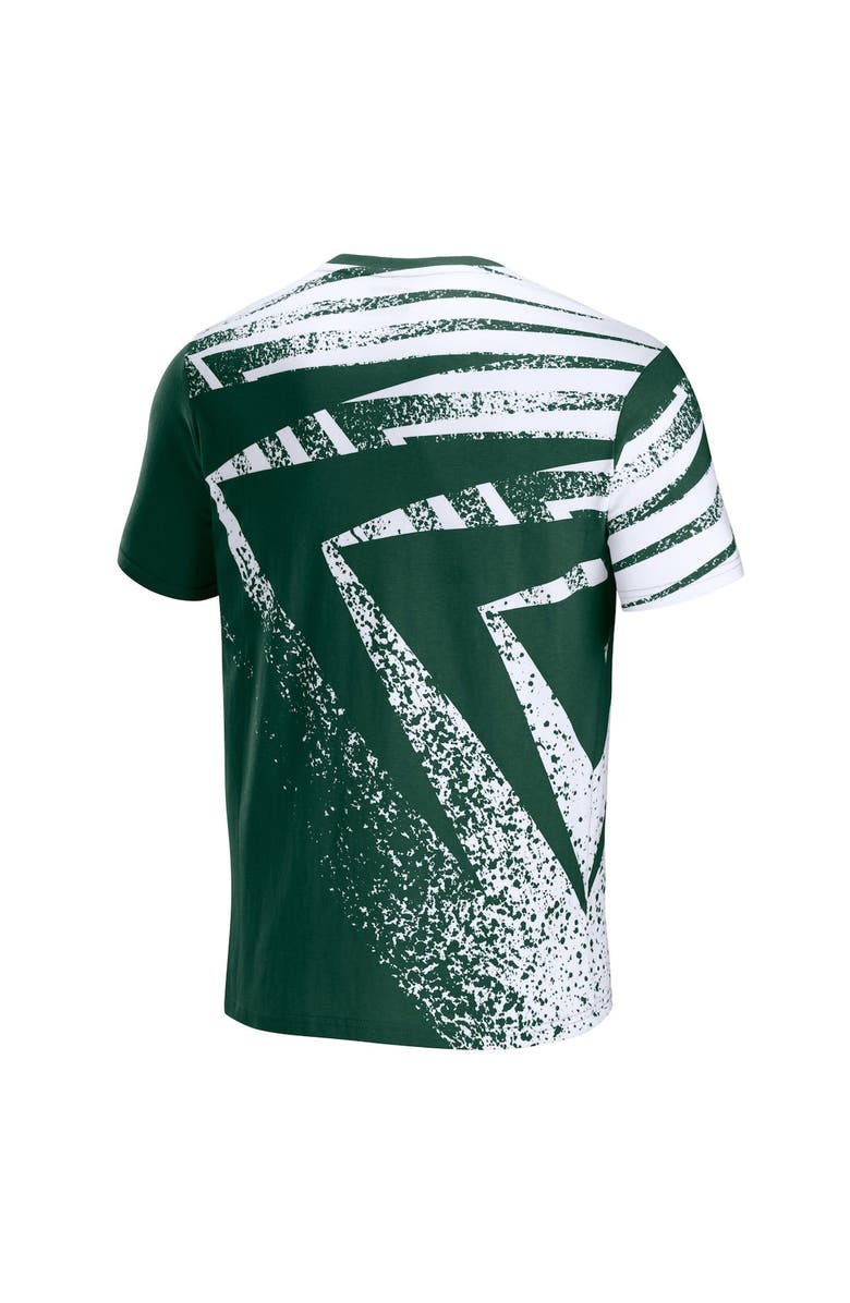 STAPLE Men's NFL x Staple Hunter Green Green Bay Packers All Over Print T-Shirt, Alternate, color, 