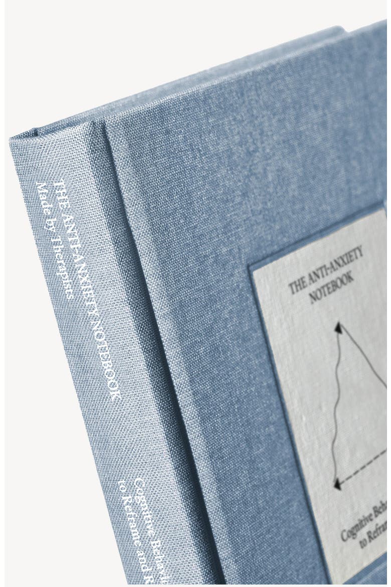 The Anti-Anxiety Guided Notebook, Alternate, color, Dusty Blue