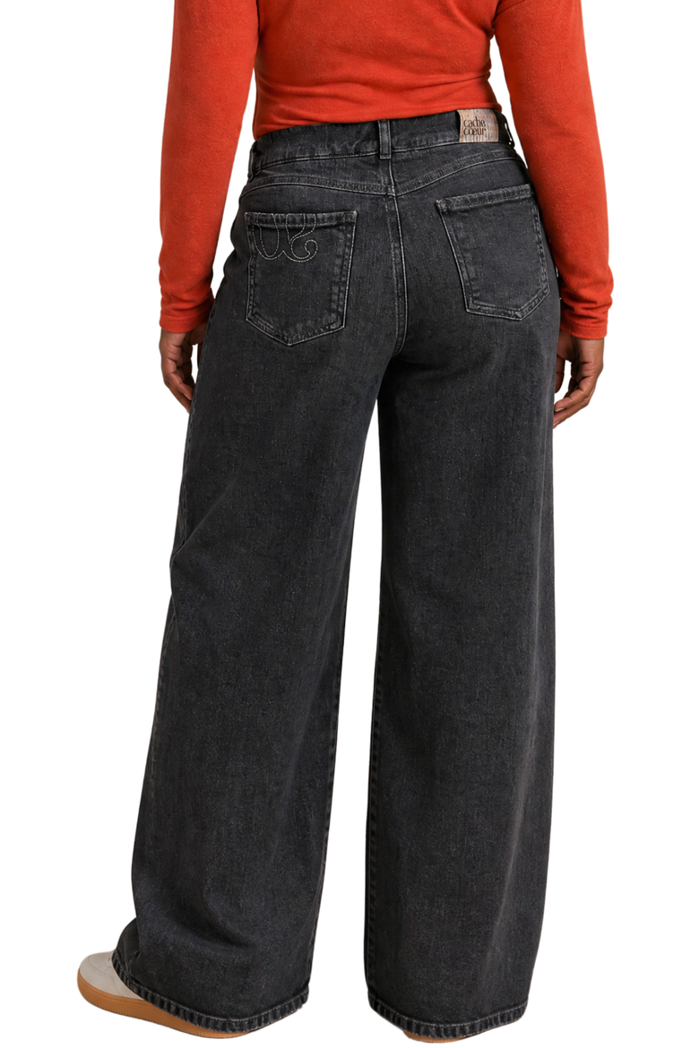 Maternity Superwide Leg  Jeans Rodeo, Alternate, color, Grey