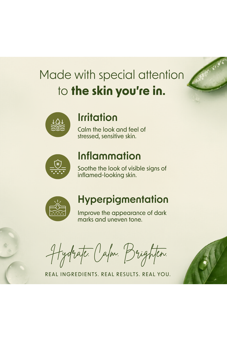 Aloe Vera Leaf Gel Moisturizer and Serum, Alternate, color, None