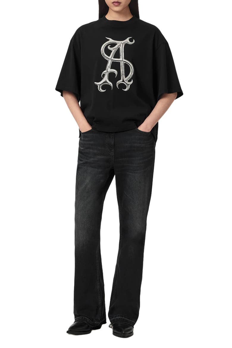 Reflex Amelie Logo Graphic T-shirt, Alternate, color, BLACK