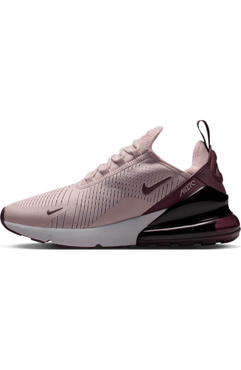 Nike Air Max 270 Sneaker, Alternate, color, Clay Red/ Burgundy Crush