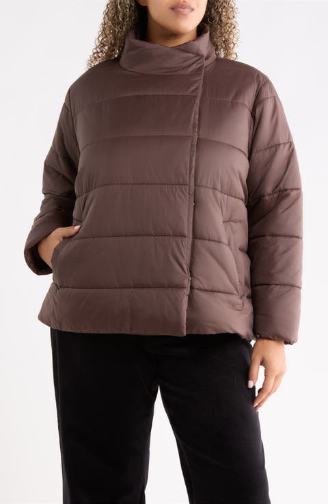 High Collar Recycled Nylon Jacket