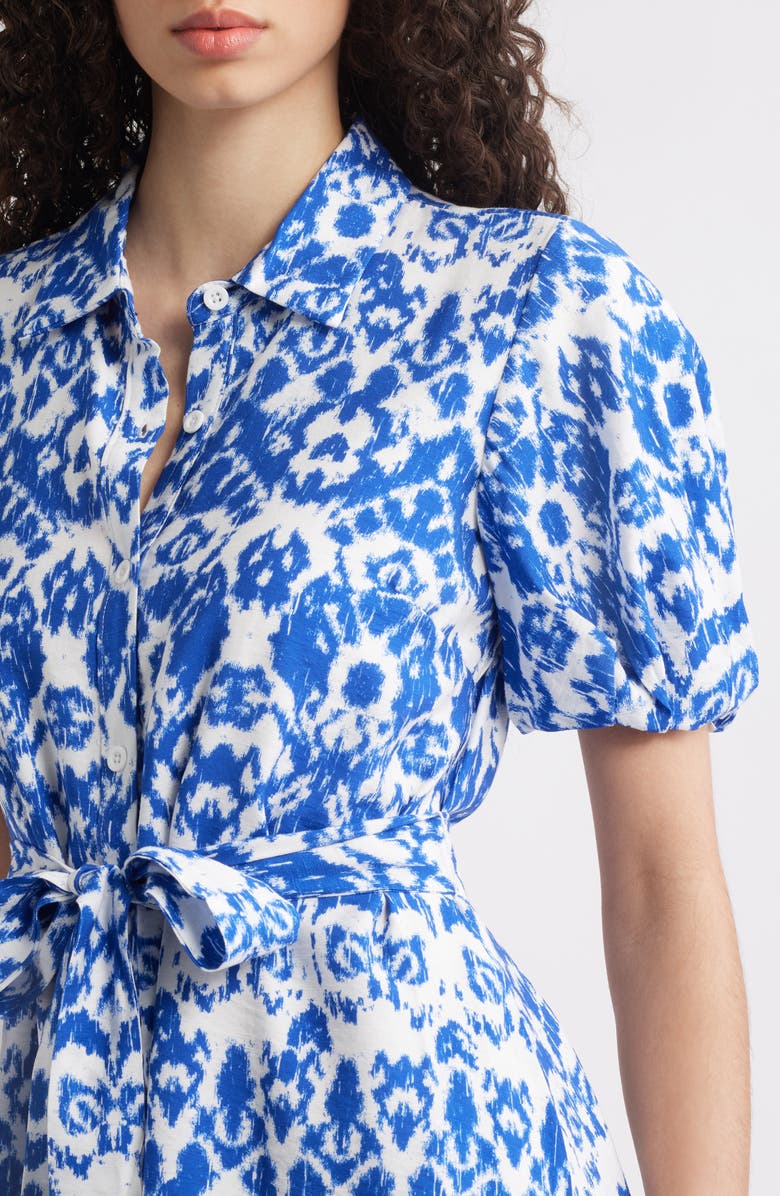 Sam Edelman Puff Sleeve Tie Waist Shirtdress, Alternate, color, 