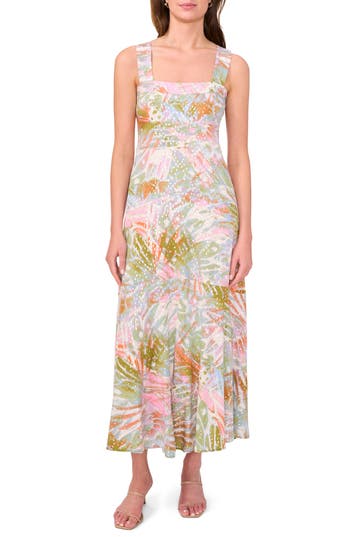 Halogen ® Challis Smocked Back Maxi Dress In Multi