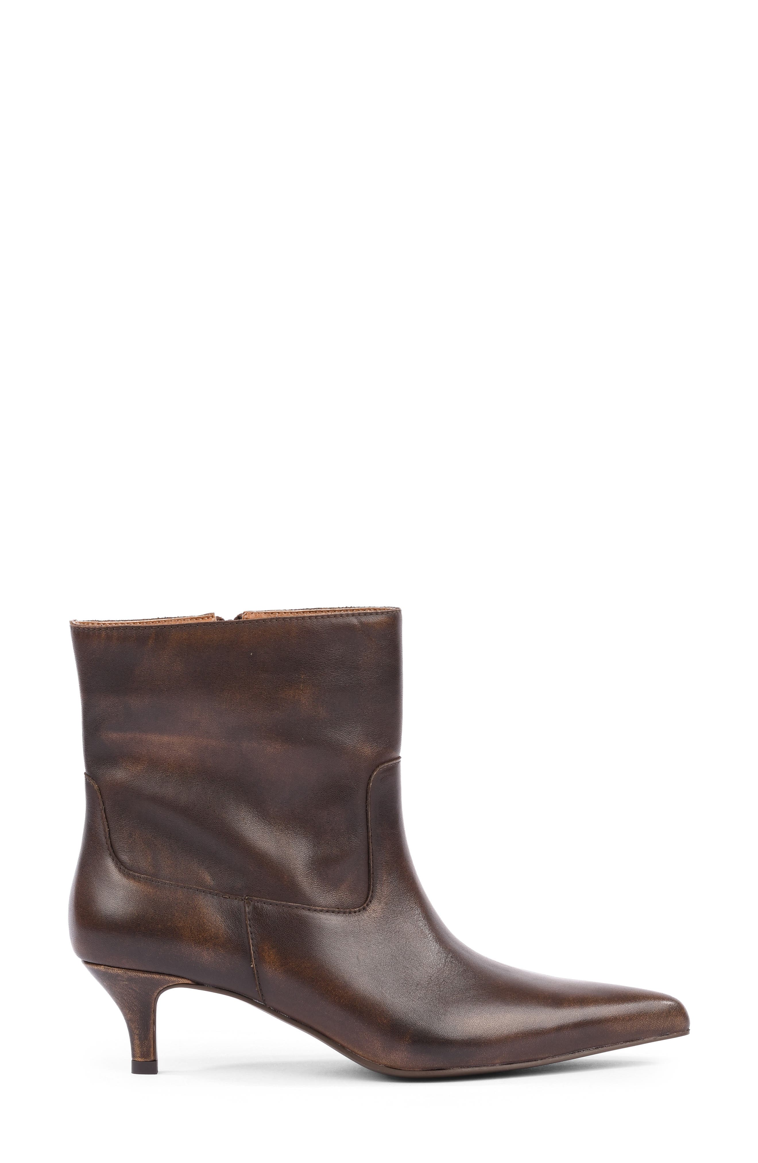 Venue Leather Bootie, Alternate, color, BROWN