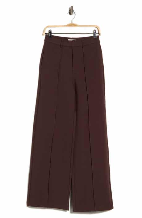 Pintuck Wide Leg Pants