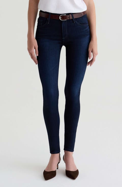 Farrah Mid Rise Skinny Jeans (Long) (Nordstrom Exclusive)