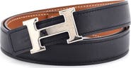 Pre-Owned Hermes Constance Reversible Belt Leather Thin