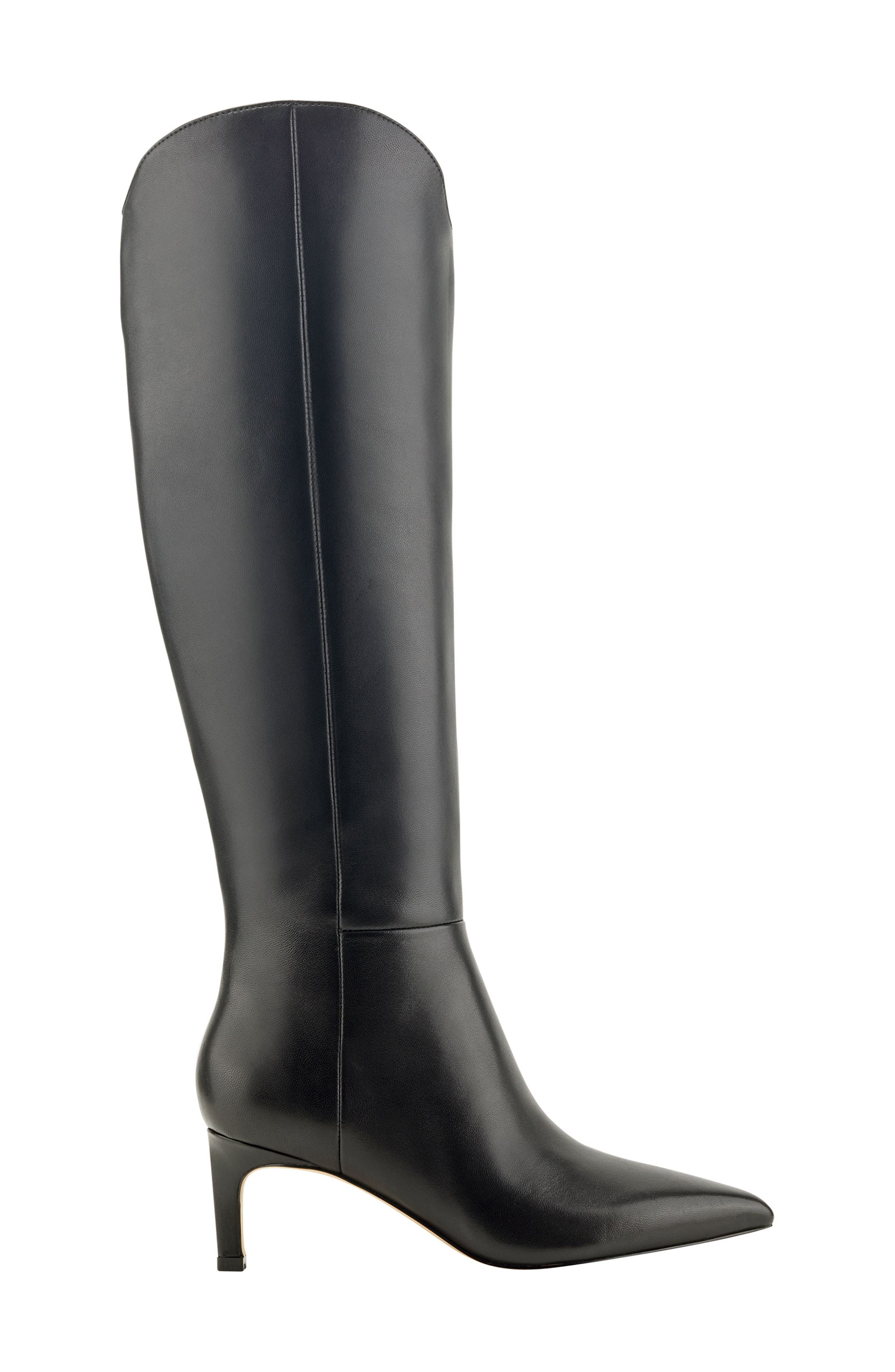 Marc Fisher LTD Quinnie Over the Knee Boot, Alternate, color, Black Leather