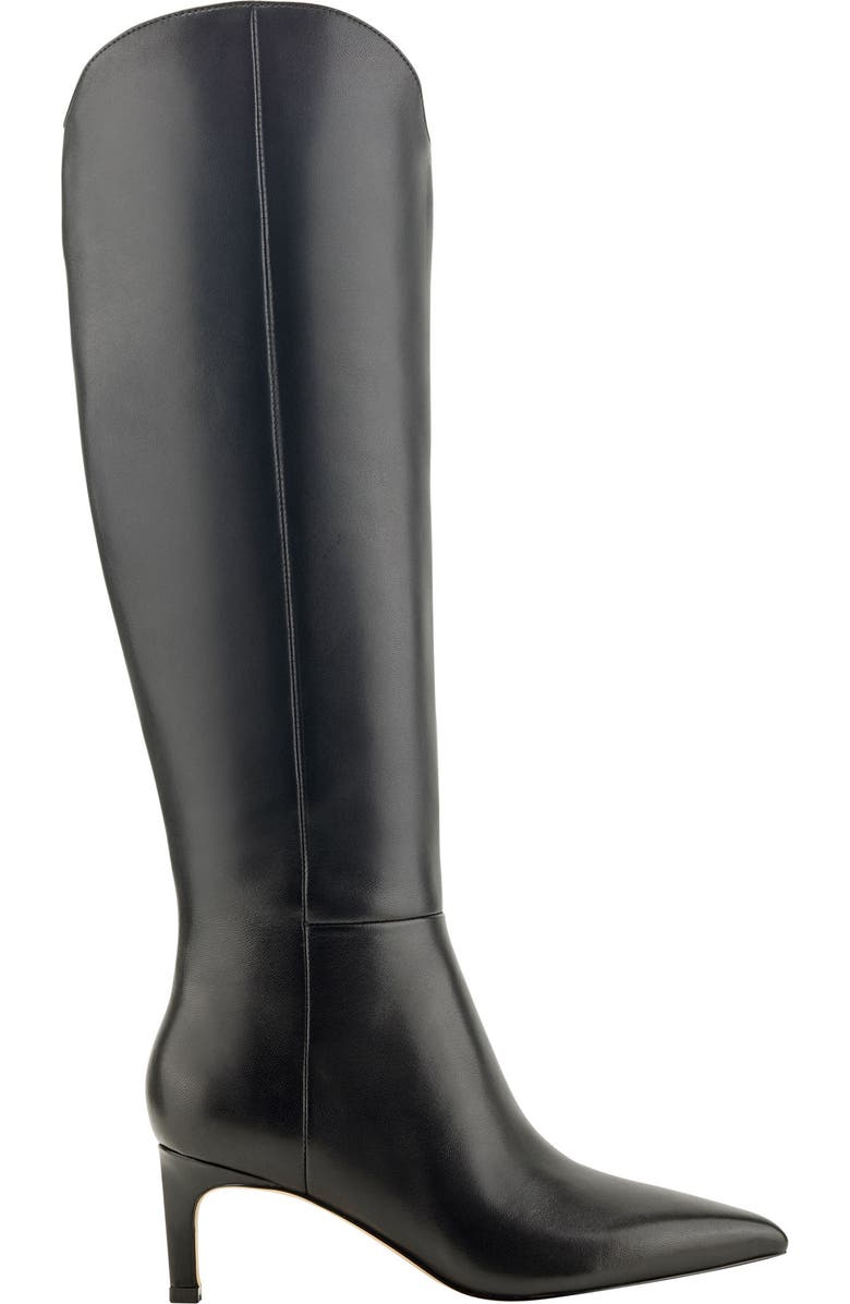 Marc Fisher LTD Quinnie Over the Knee Boot, Alternate, color, Black Leather