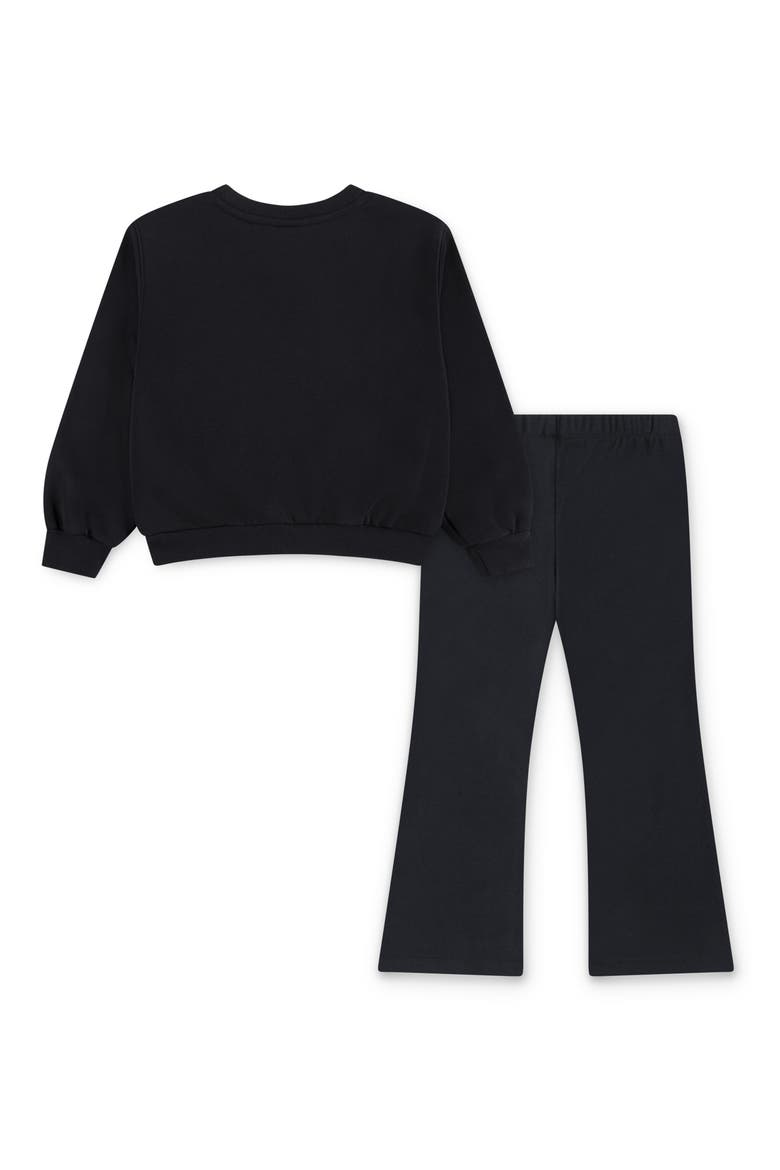 Kids' Wild Warmth Sweatshirt & Flare Leggings Set, Alternate, color, 023BLACK