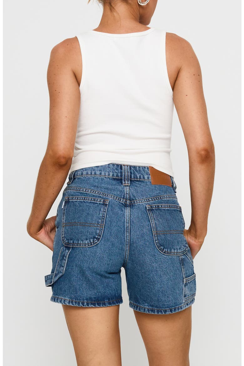 Lou Denim Carpenter Shorts, Alternate, color, MID WASH