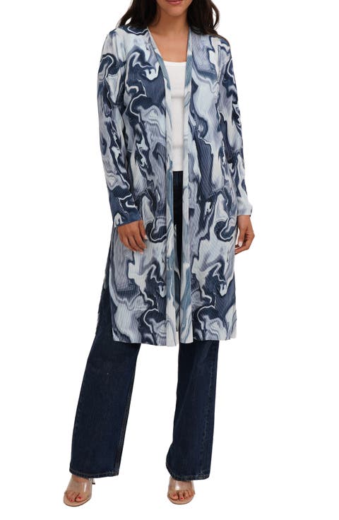 Plissé Print Duster