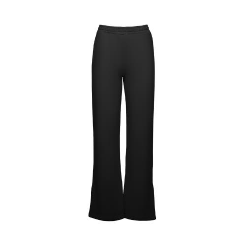 Ocio Organic Cotton Teddy Flare Pant In Black