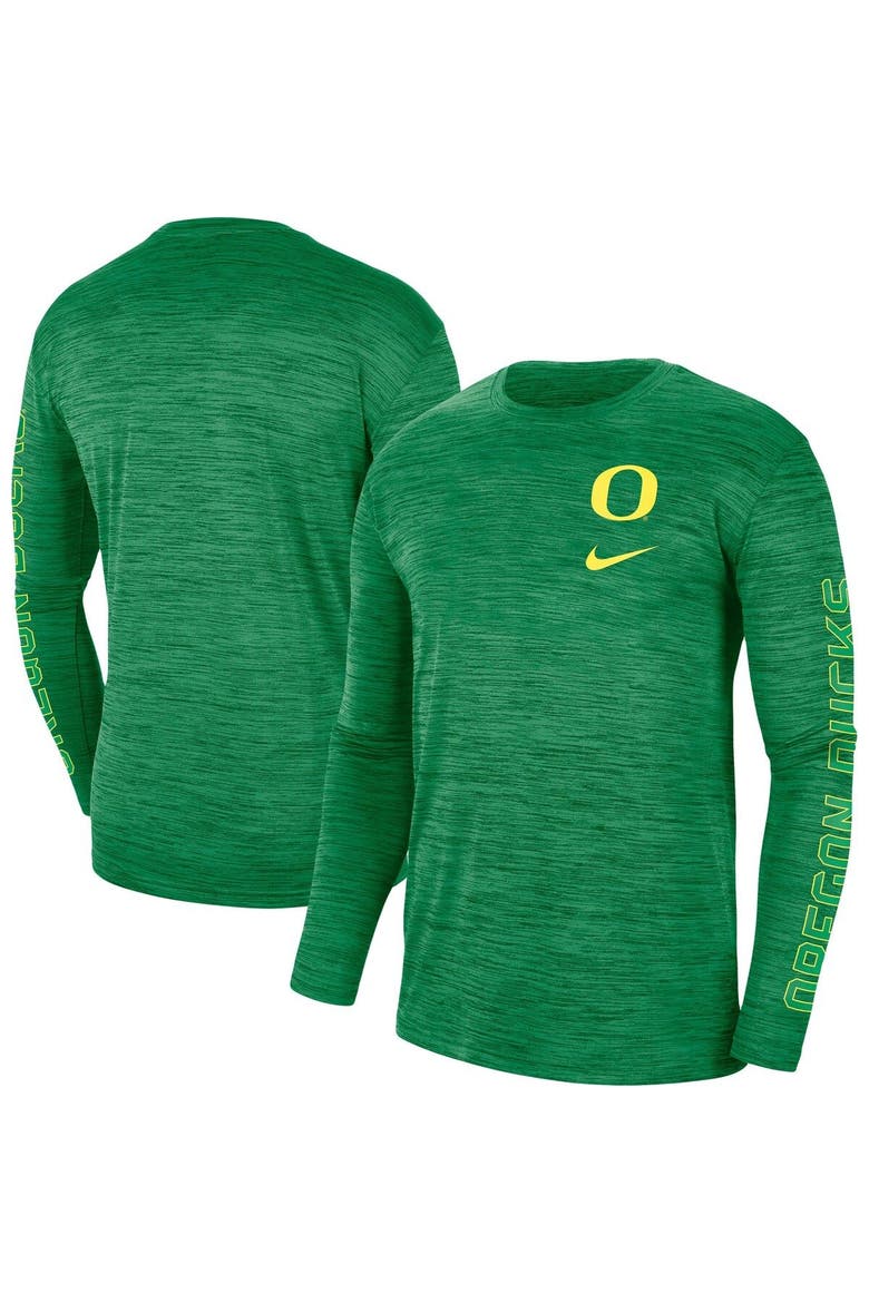 Men's Nike Green Oregon Ducks Velocity Legend Team Performance Long Sleeve T-Shirt, Main, color, Green