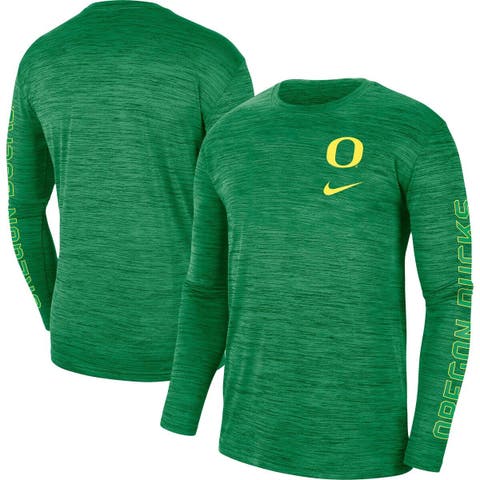 Men's Nike Green Oregon Ducks Velocity Legend Team Performance Long Sleeve T-Shirt