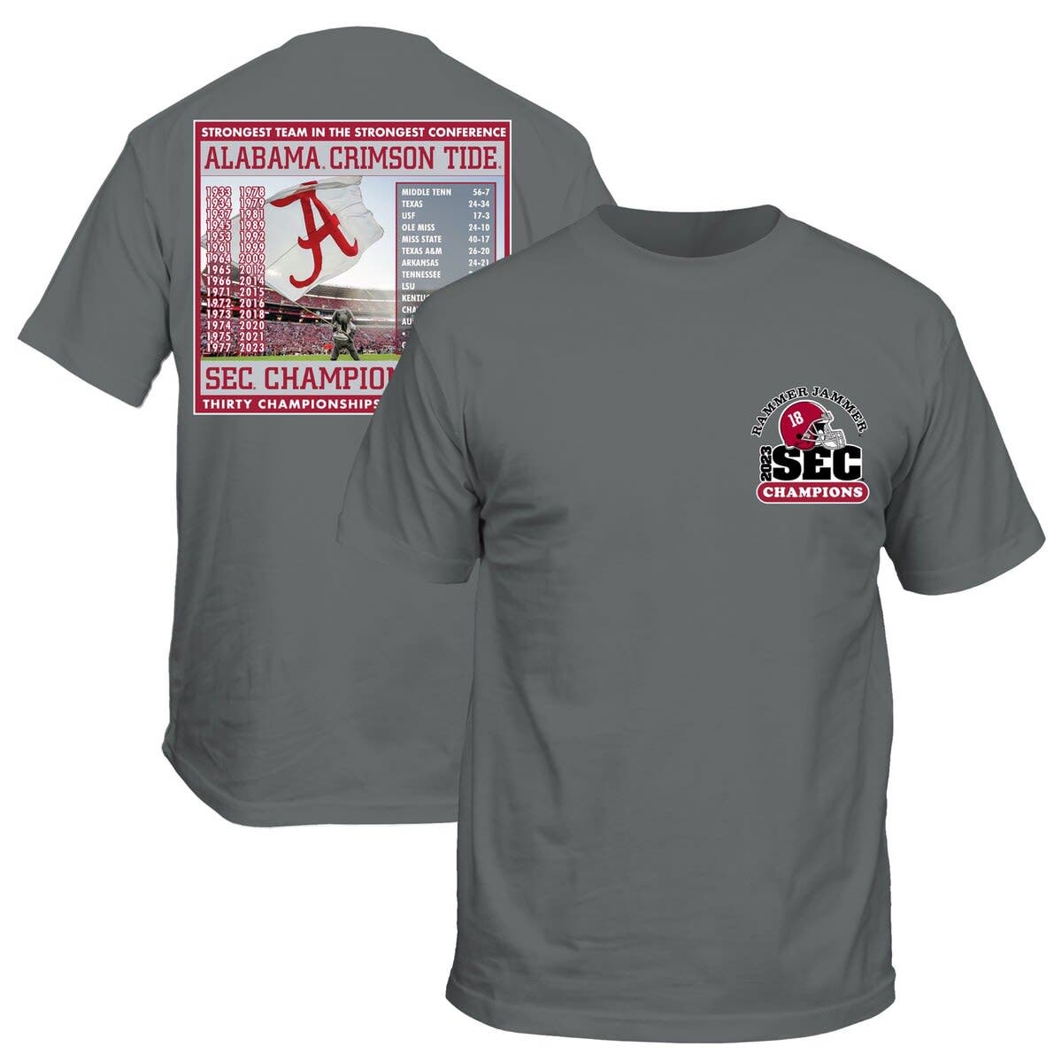 GILDAN Men's Steel Alabama Crimson Tide 2023 SEC Football Conference ...