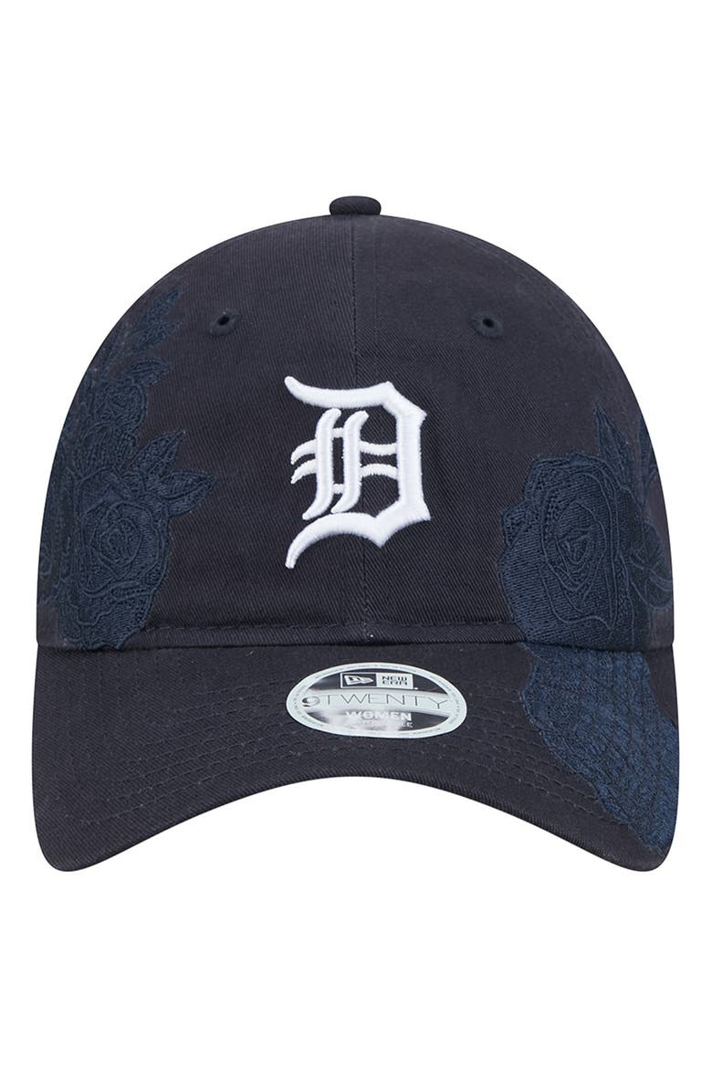 Women's New Era Navy Detroit Tigers Roses 9TWENTY Adjustable Hat, Alternate, color, Navy