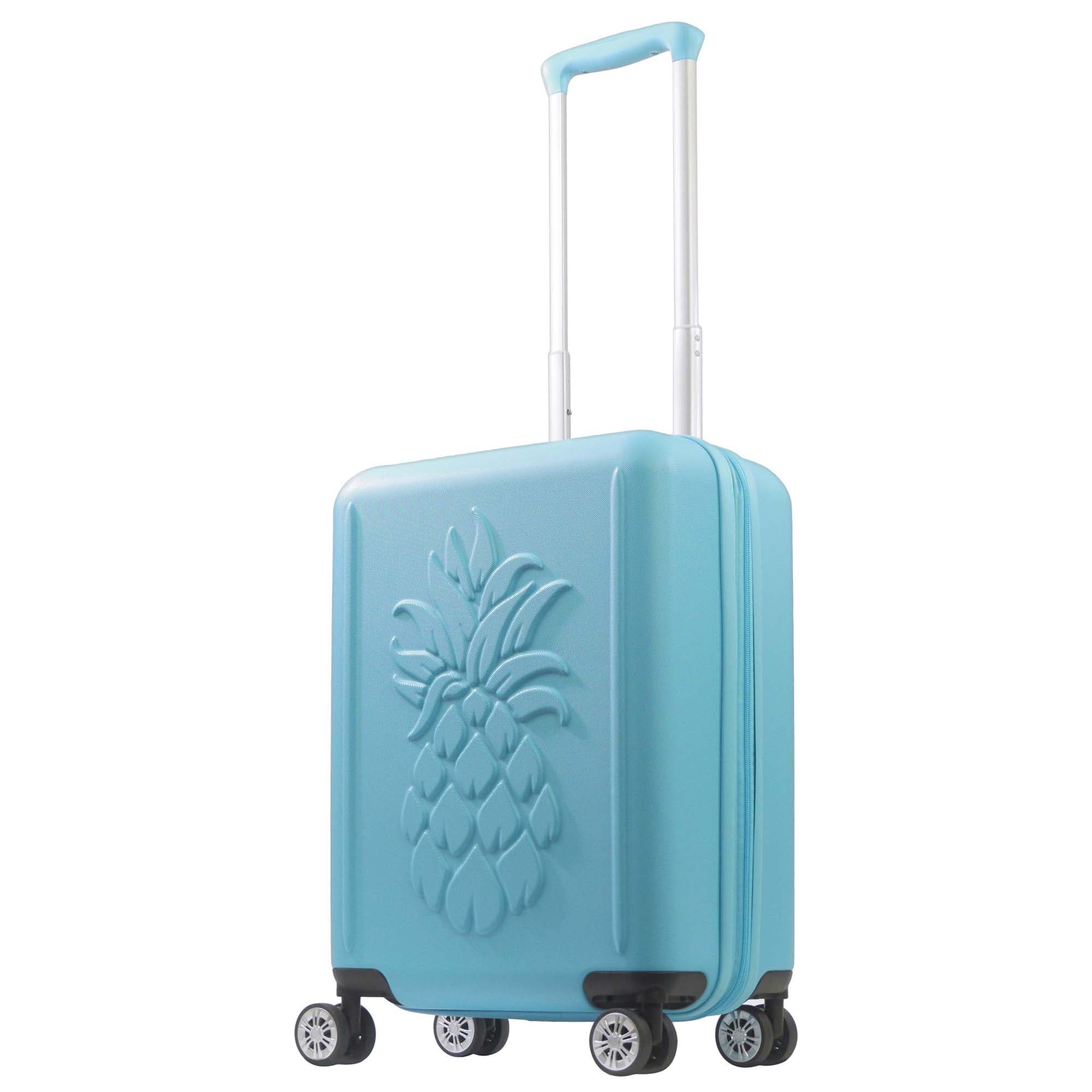 Tommy Bahama 21.5" Carry-On Hardside Spinner Luggage with 3D Pineapple, Main, color, Blue