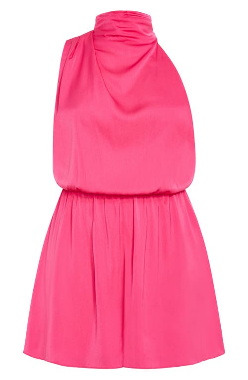 City Chic Kiana Sleeveless Playsuit In Pink